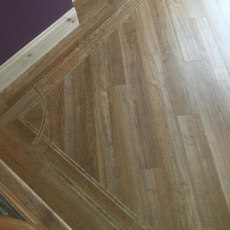 Amtico fitted with Art Deco border and corners