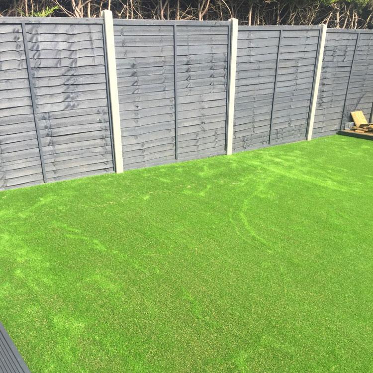 Some artificial grass that we laid in a customer's garden