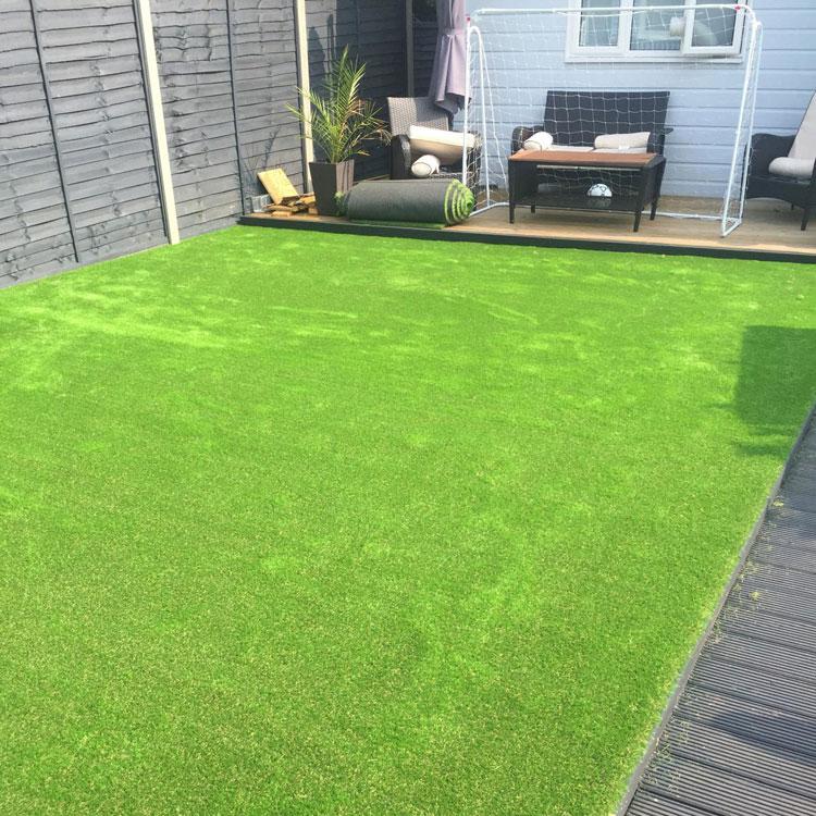 Some artificial grass that we laid in a customer's garden
