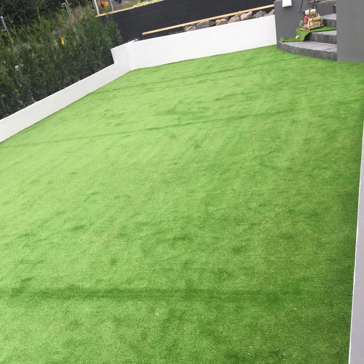 Some artificial grass that we laid in a customer's garden