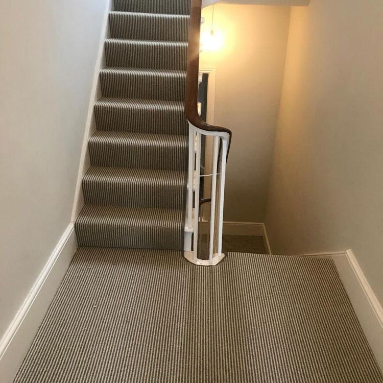 Carpet up stairs