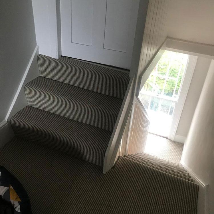 Carpet up stairs