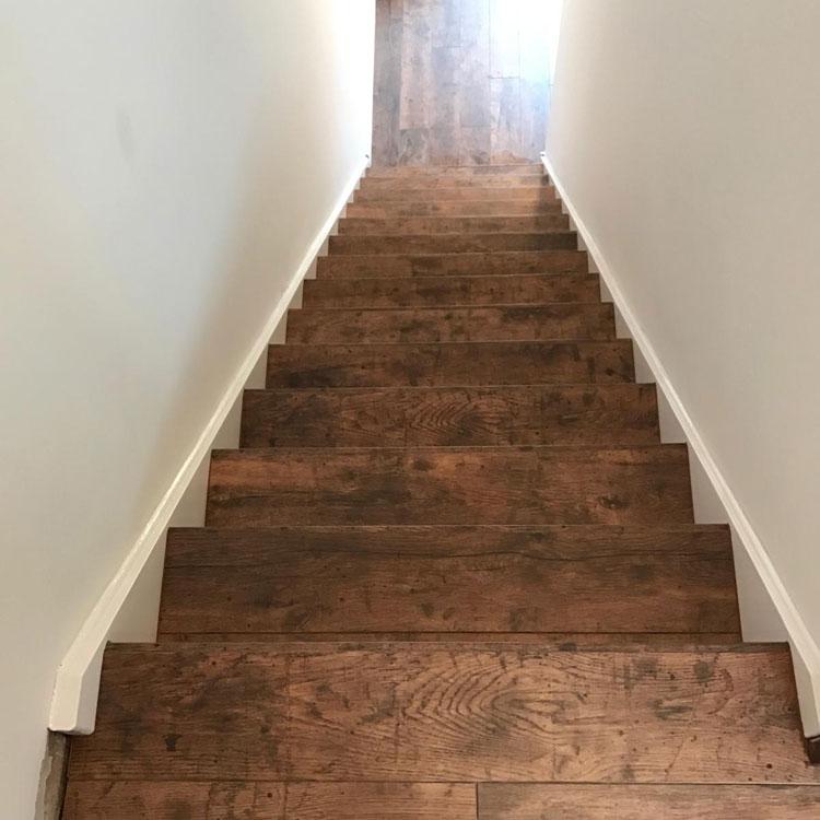 Quick step laminate on a staircase / landing and hallway