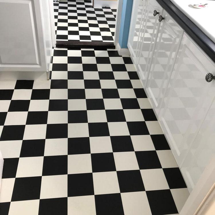 Black and white vinyl sheet