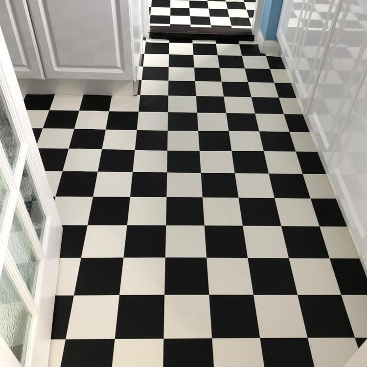 Black and white vinyl sheet